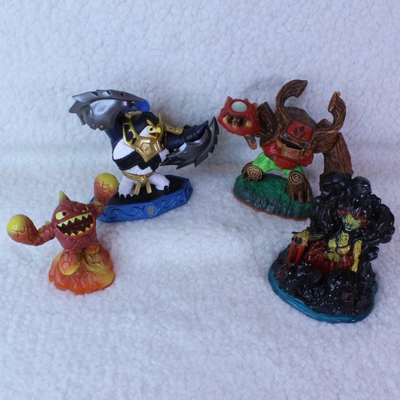 Skylanders Figures Lot of 4 Tree‎ Rex Flameslinger Gill Grunt Eruptor Toy - Picture 6 of 10